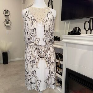 White House Black Market Snakeskin Print Midi Dress Size XS